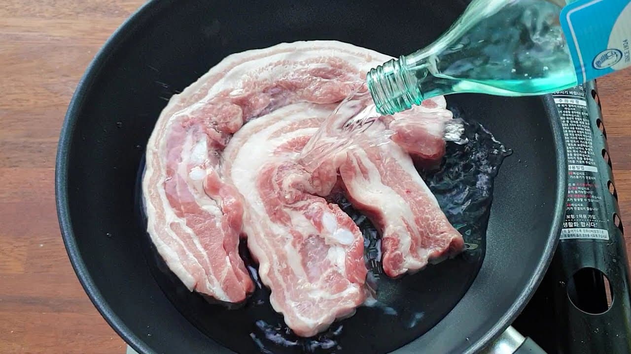 소주 삼겹살 수육