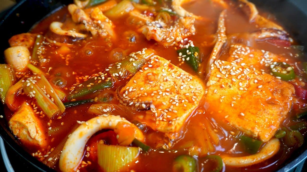 오징어두부 두루치기