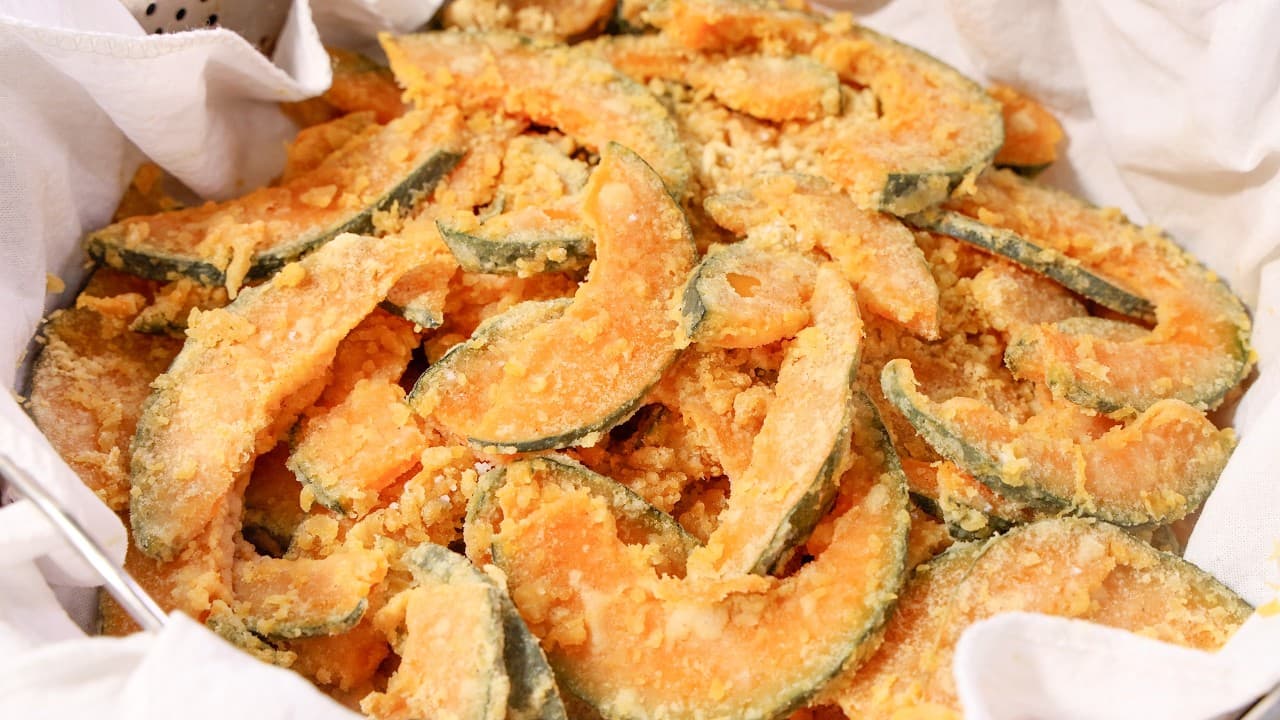 콩가루 단호박찜