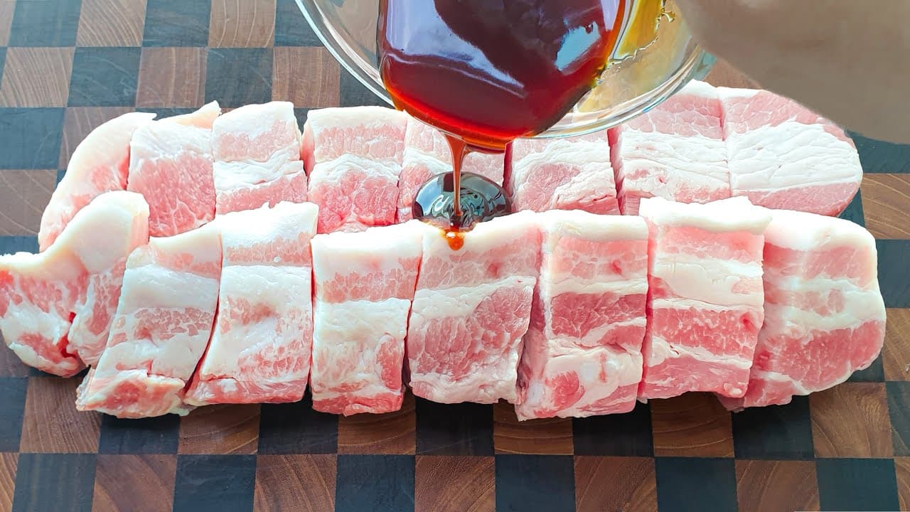 마늘 간장 삼겹살 강정