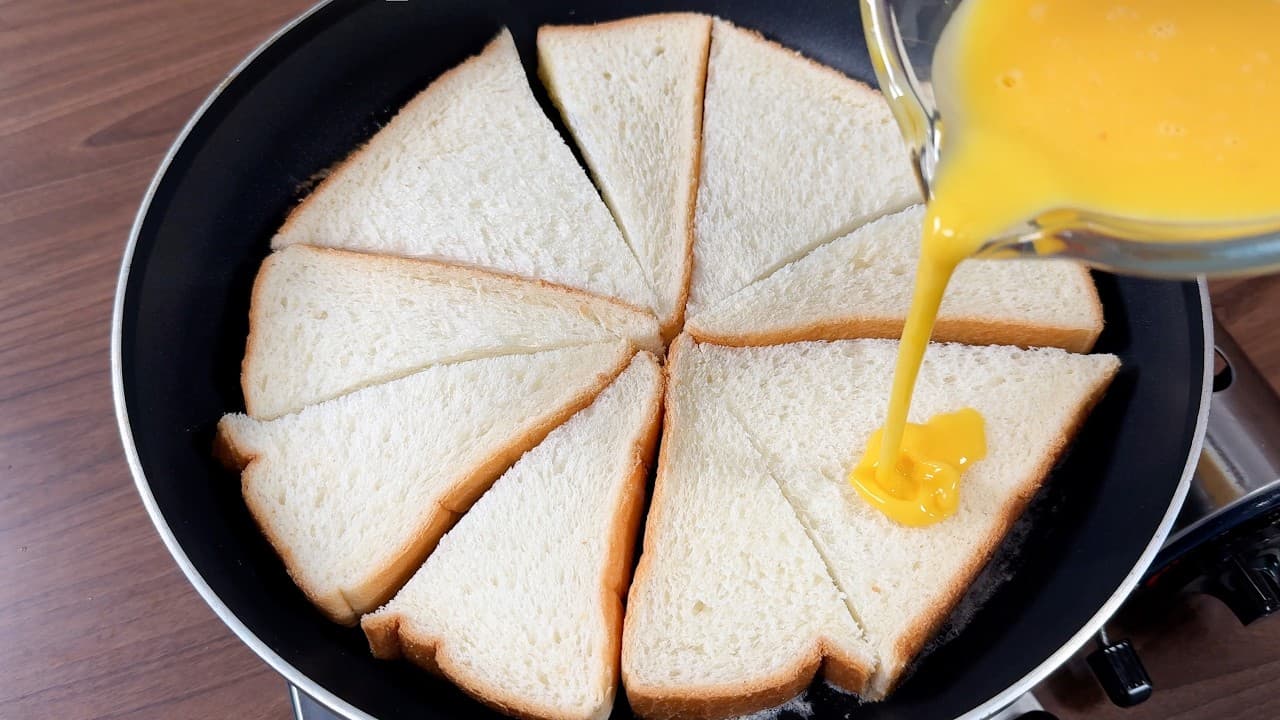 식빵 계란 피자