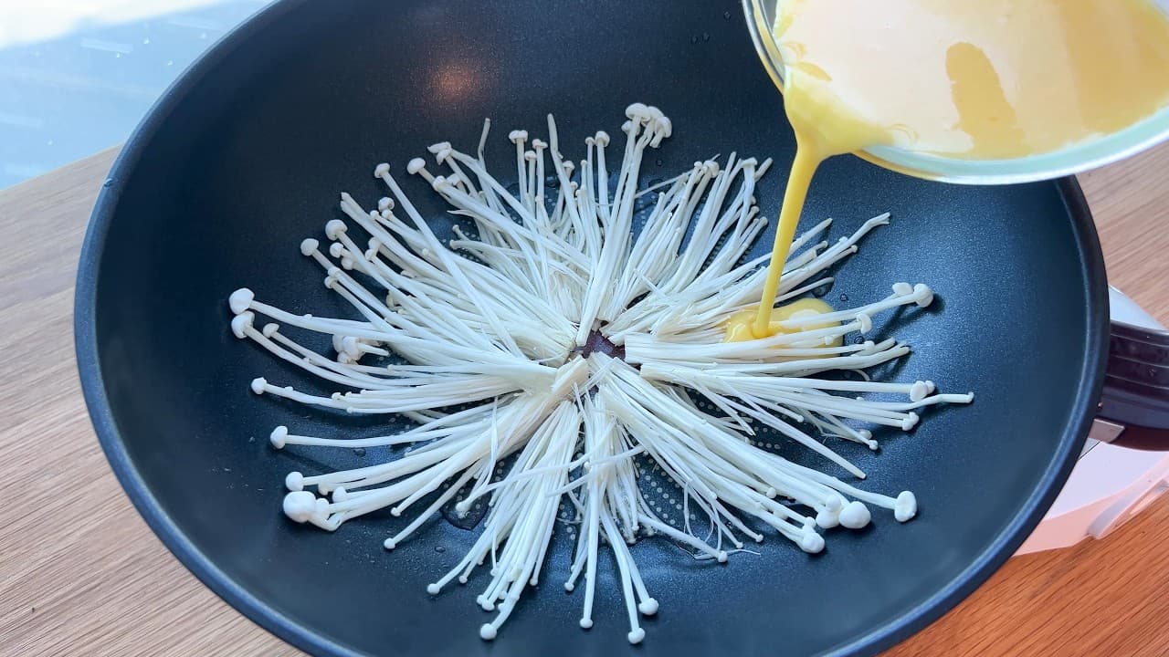 팽이버섯 계란전