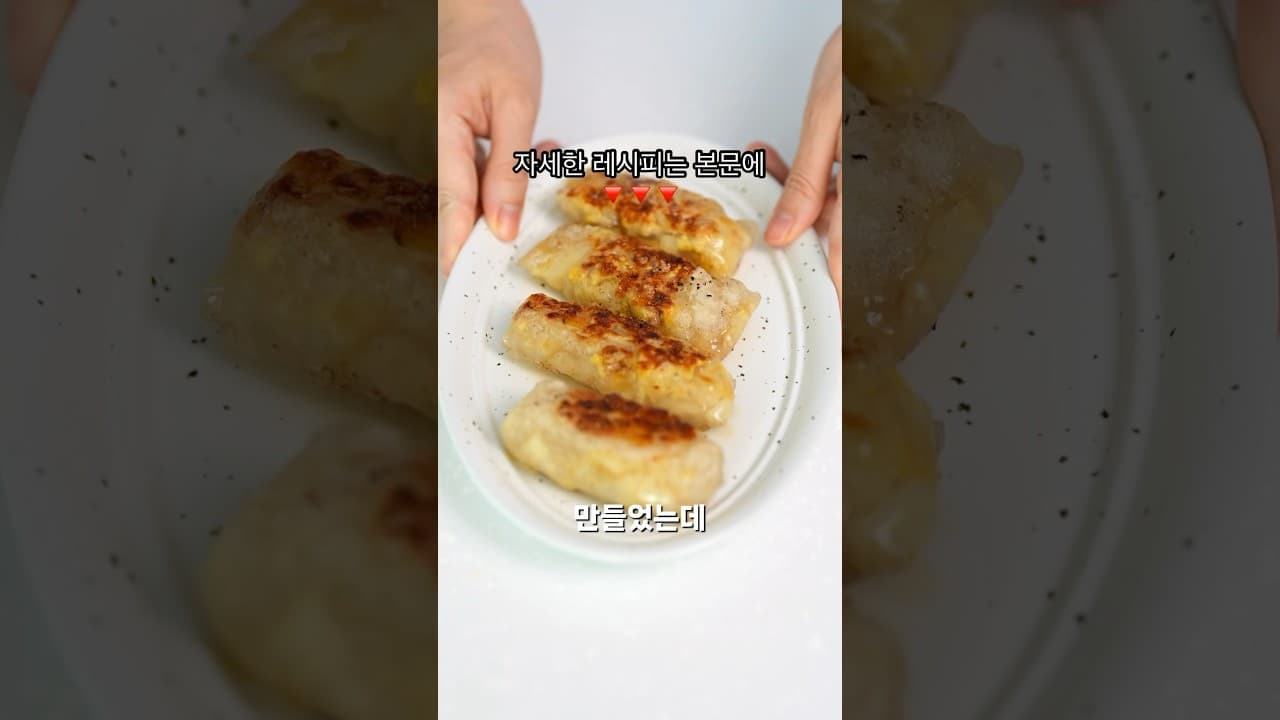 양배추 참치 라이스페이퍼 롤