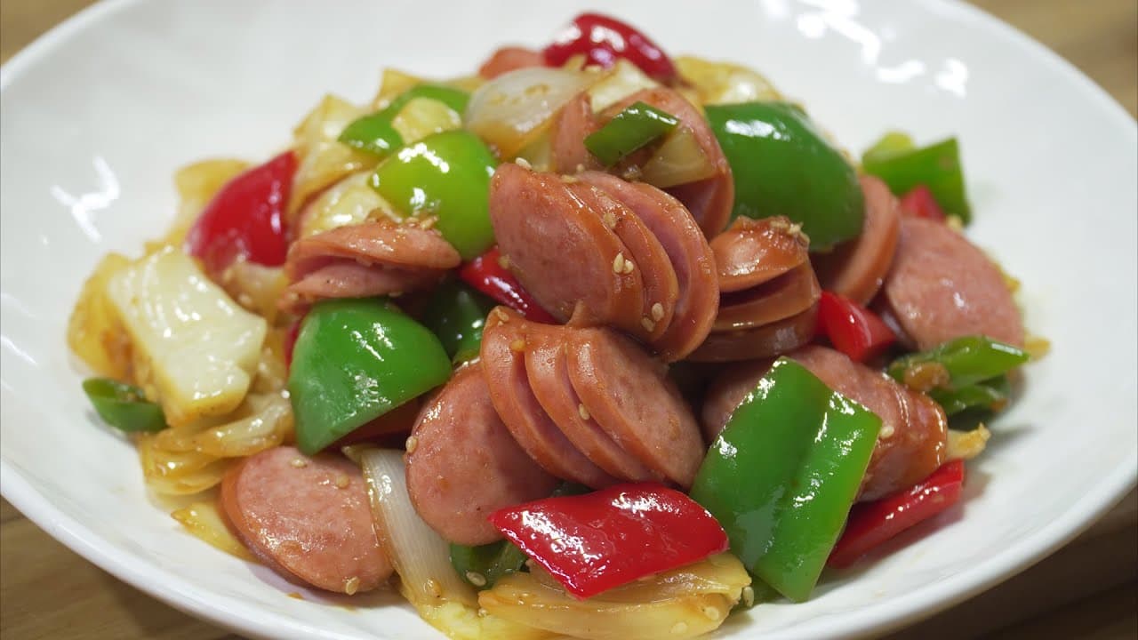 소세지야채볶음