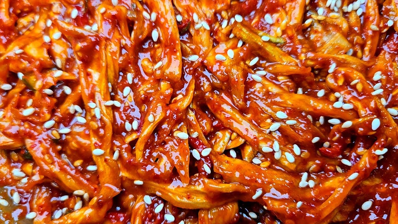 양파말랭이무침