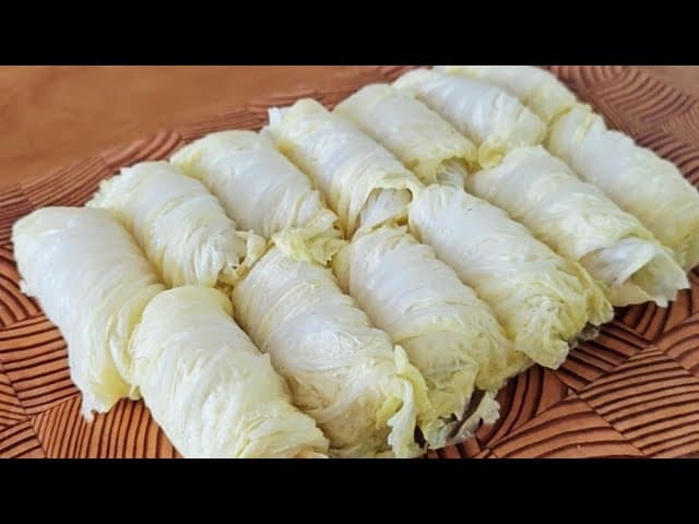 배추만두와 쌀종이 배추전