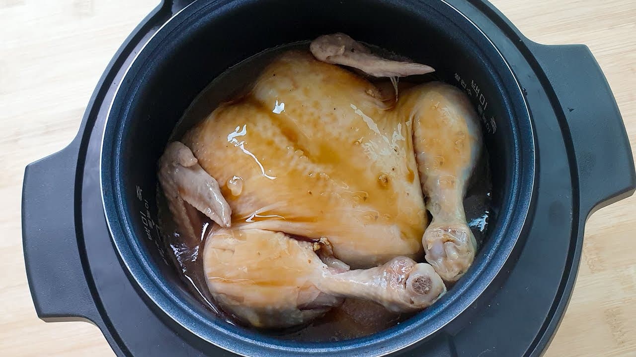 밥솥 간장 통닭찜