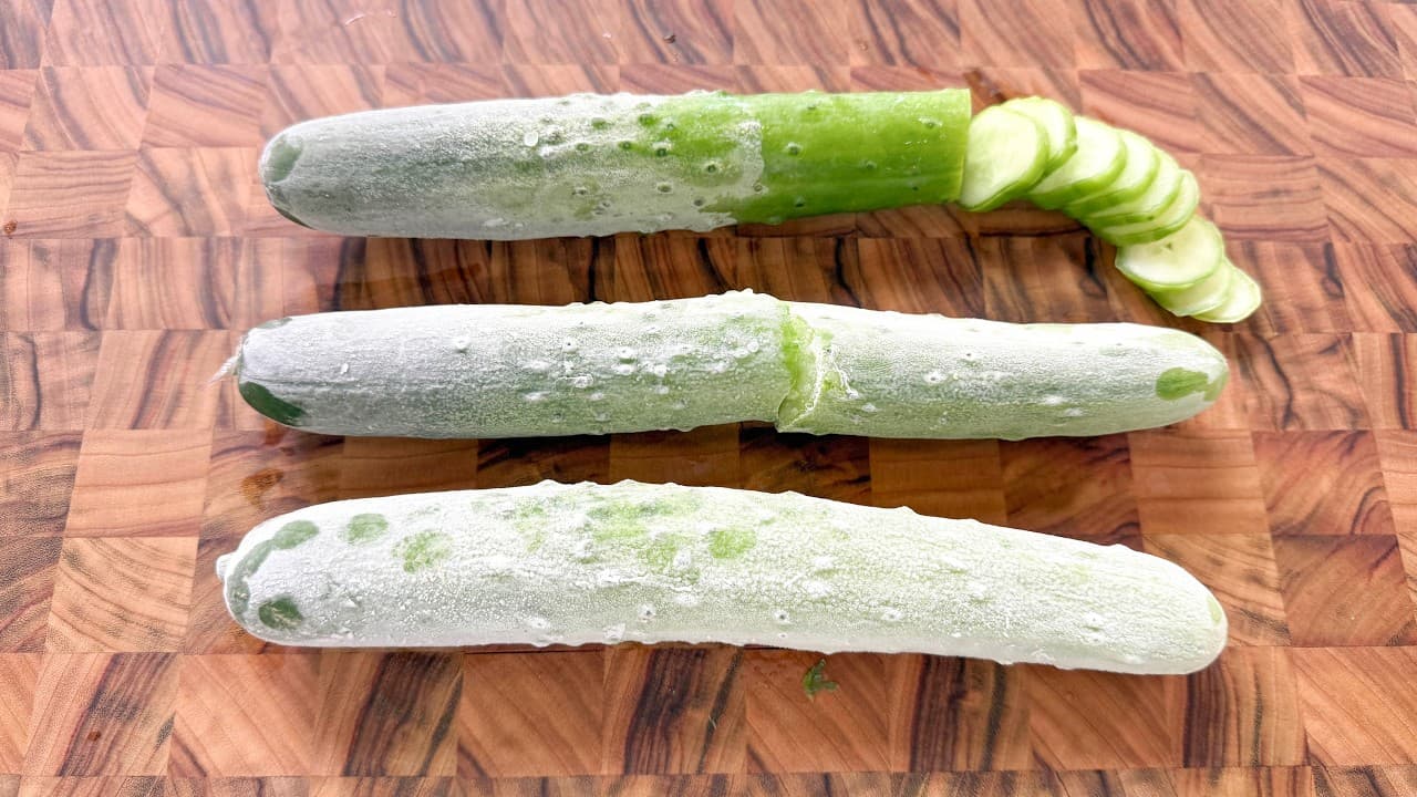 냉동 오이 무침