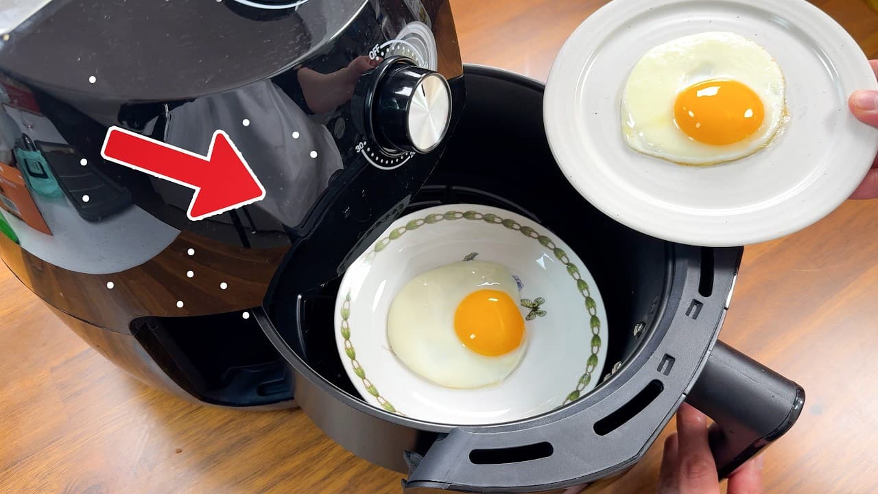 에어프라이어 계란 요리 3종 (삶은 계란, 프라이, 수란)