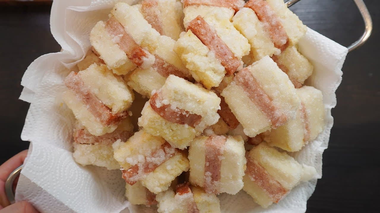 스팸 두부 강정