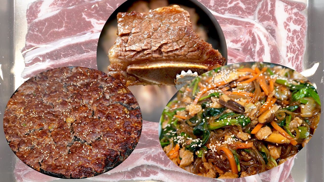 LA갈비와 만능 양념 활용 요리 (바싹불고기, 잡채)