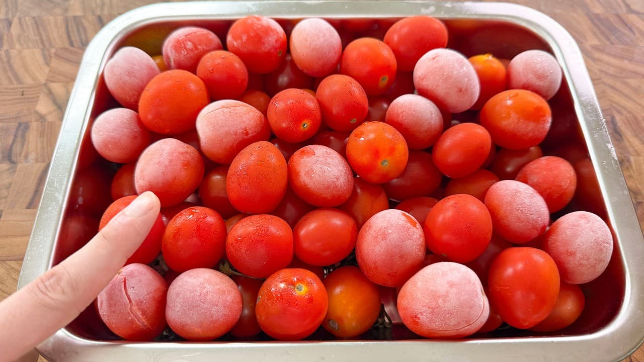 냉동 방울토마토 매실절임