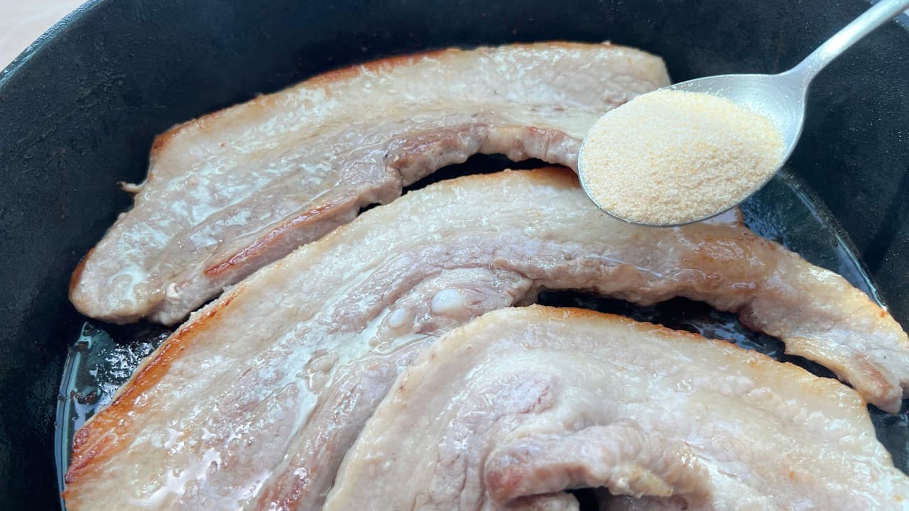 삼겹살 양파가루 구이