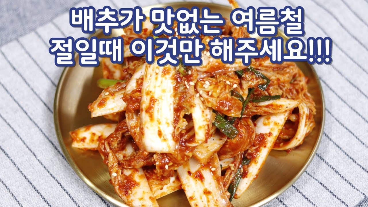 여름 배추겉절이