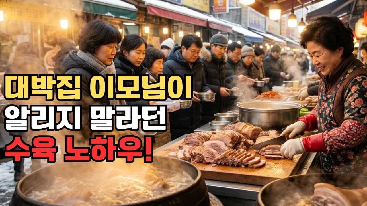 굴보쌈과 양배추 고기국