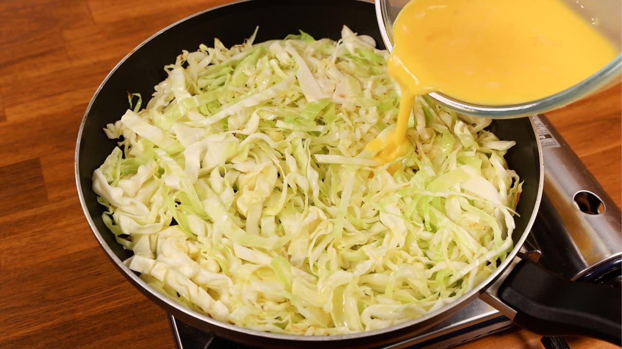 양배추 계란 피자