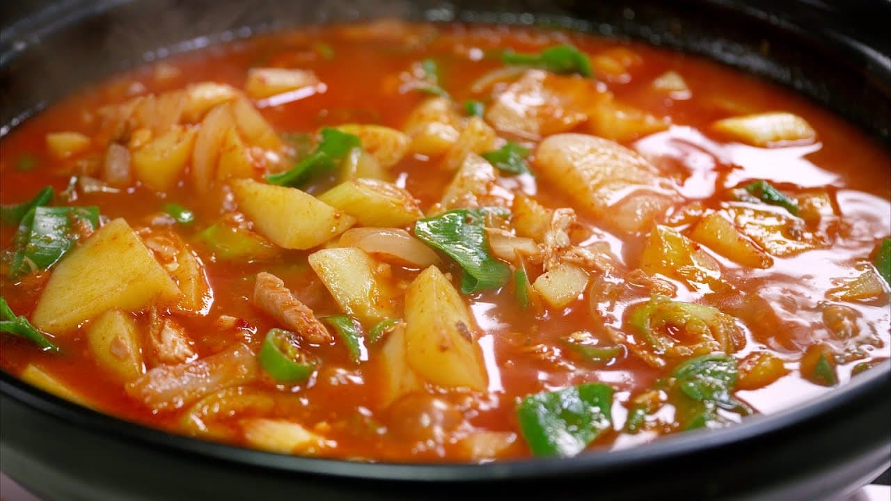 감자 참치 짜글이