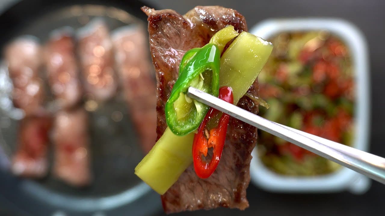 궁채 장아찌와 궁채 들깨볶음