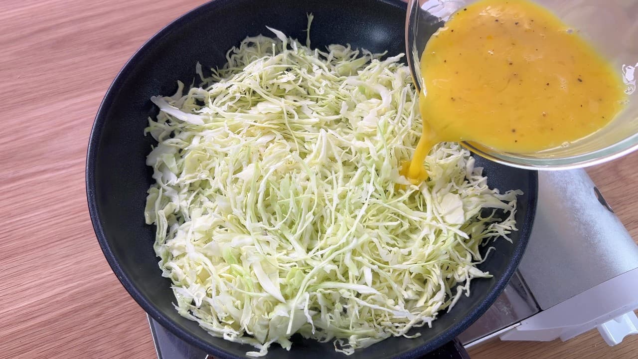 양배추 계란 부침