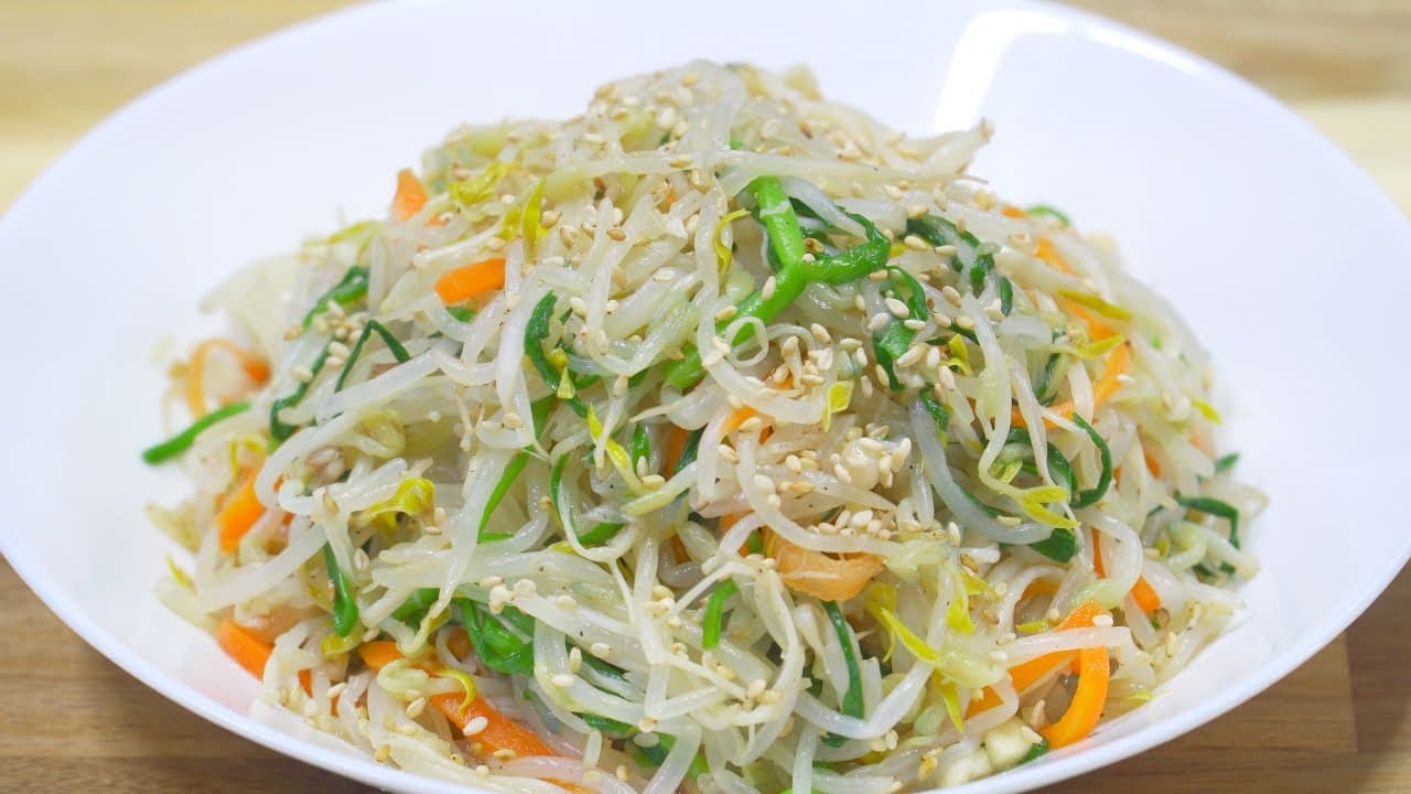 숙주나물 팽이버섯 무침