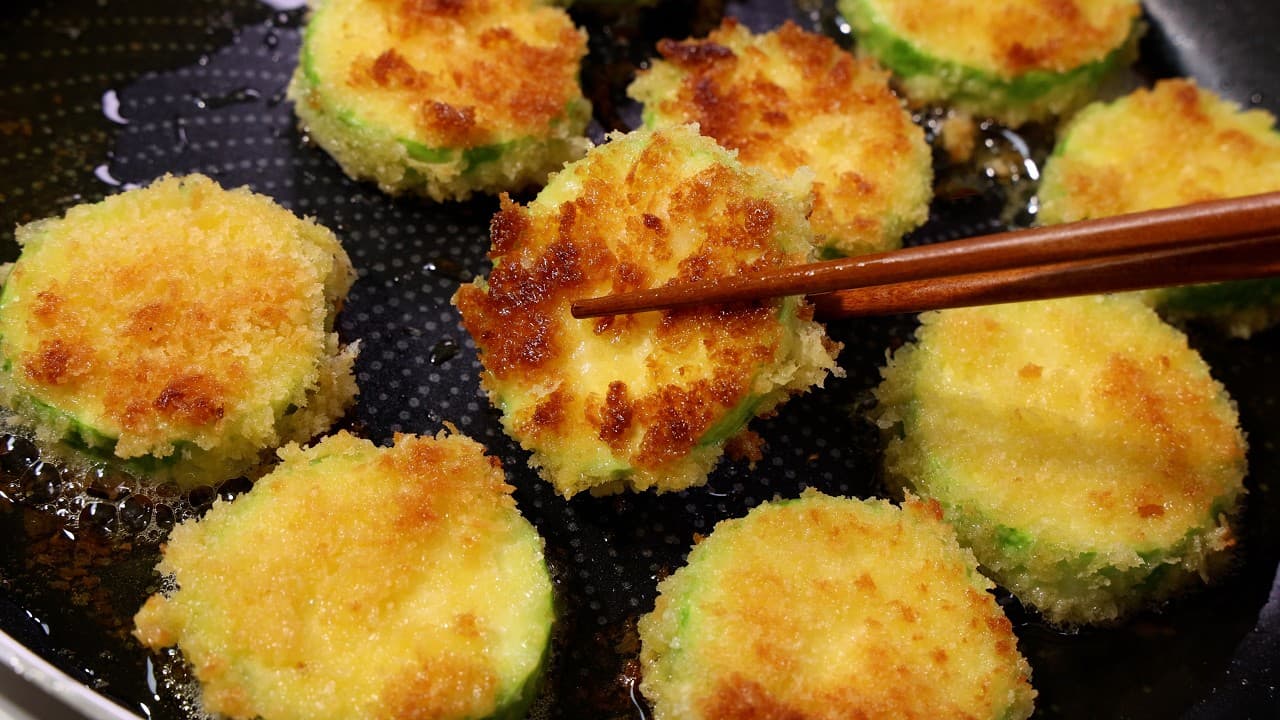 바삭한 애호박 빵가루전