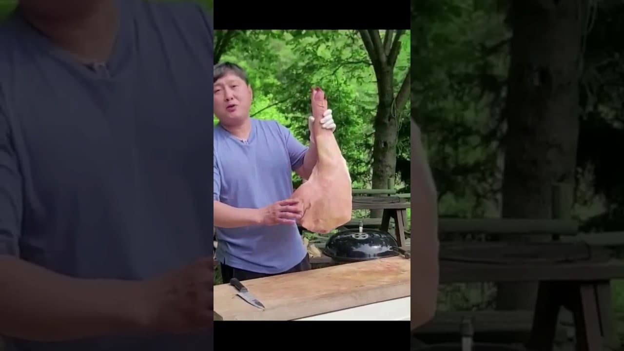 돼지앞다리 통바베큐 (풀드포크)