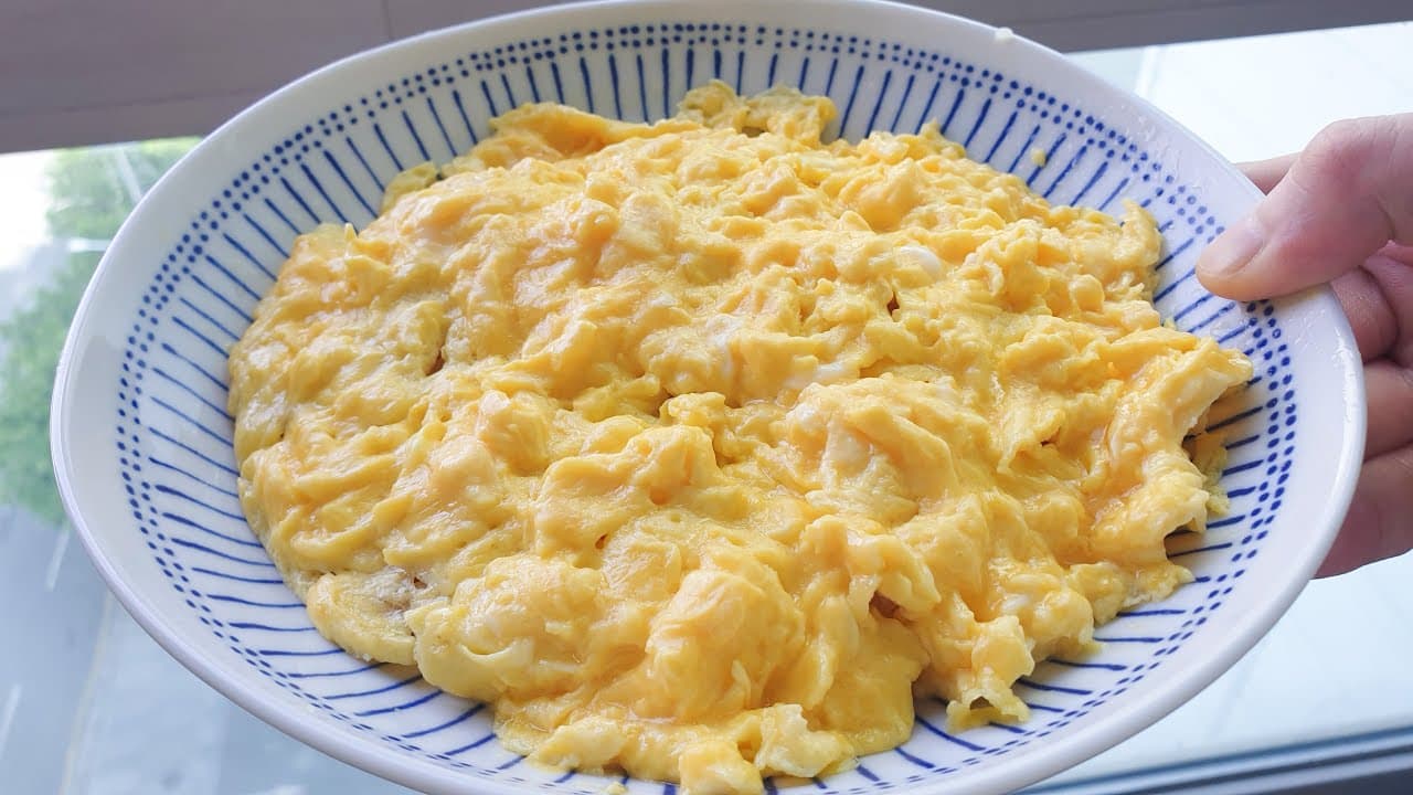 버터 계란밥과 전자레인지 계란찜