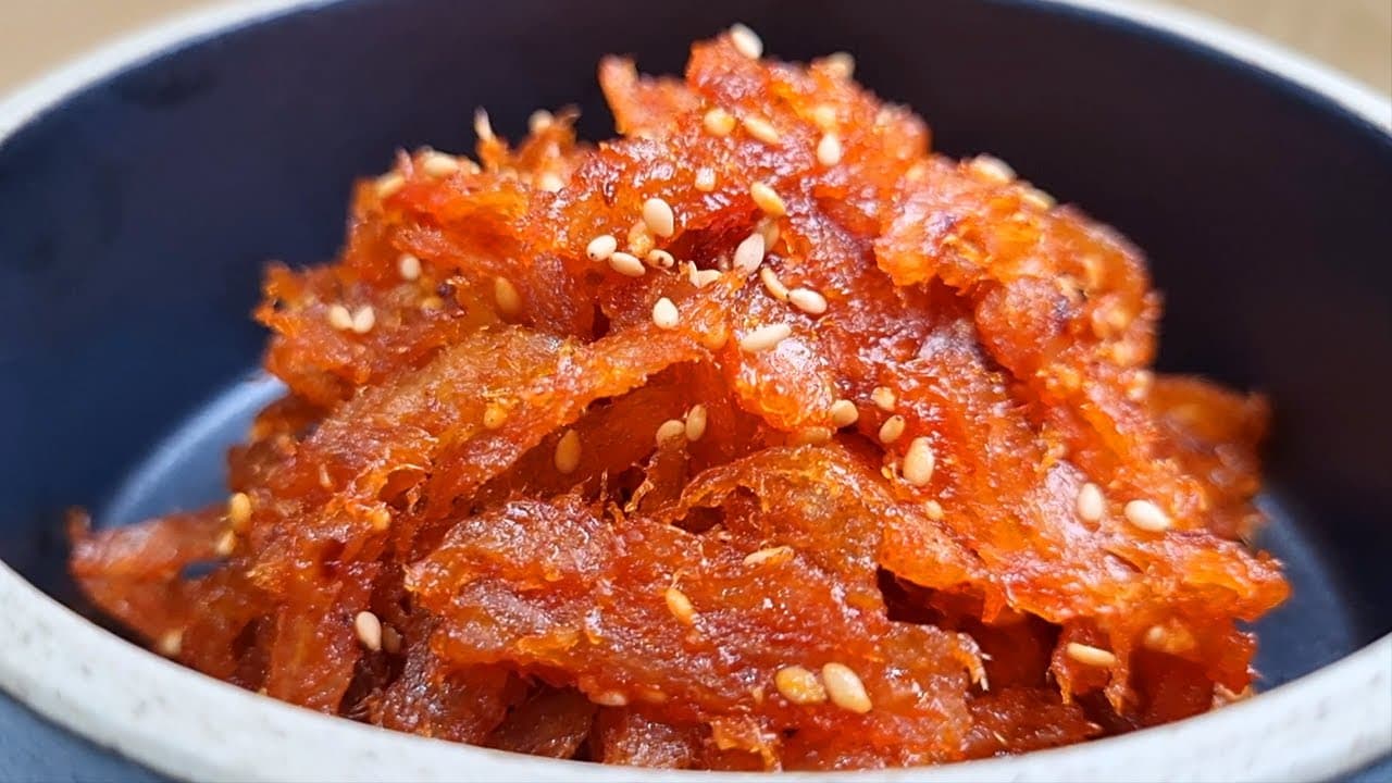 구운 아구채볶음