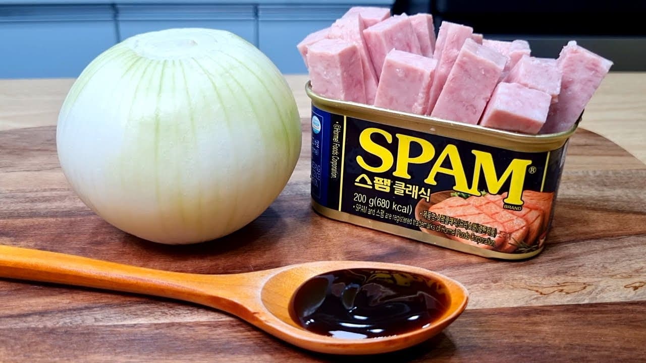스팸양파볶음