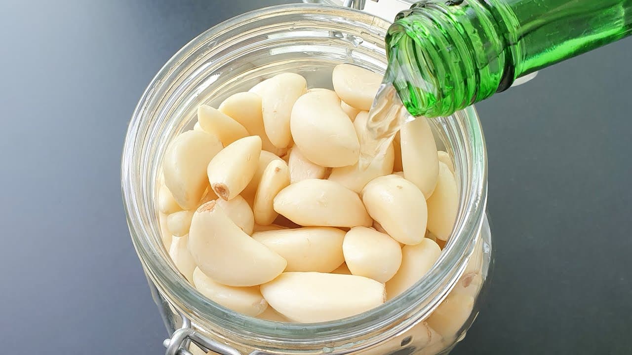 된장 소주 마늘장아찌