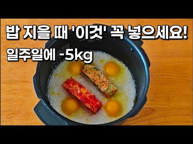 채소 블록 계란밥