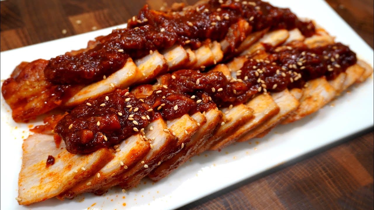 고추장 마늘보쌈