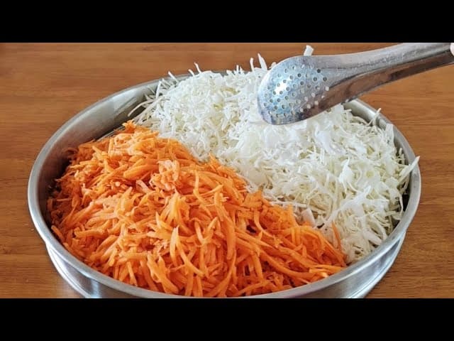 양배추 당근 3종 요리 (김무침, 매콤생채, 라페)