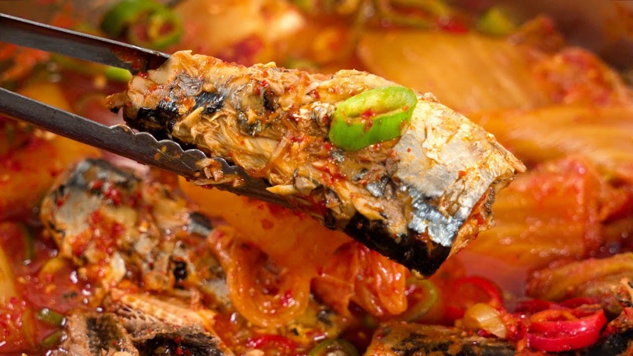 꽁치통조림 묵은지 조림