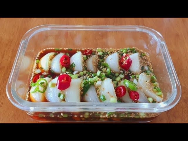 구운 양파장아찌