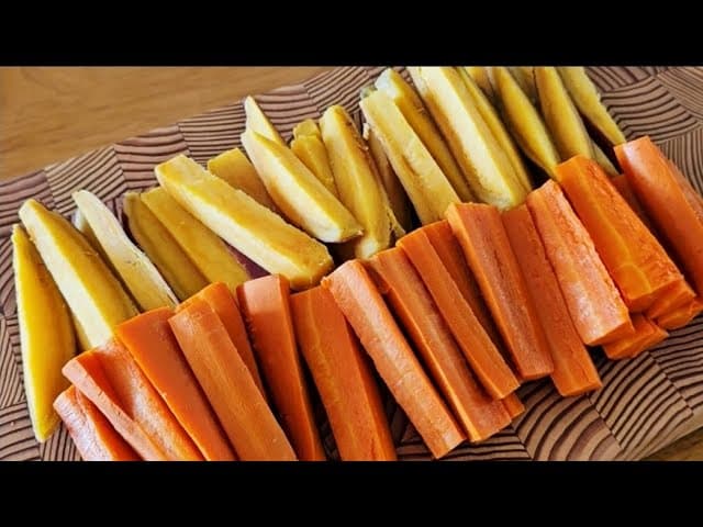 고구마 당근 피자와 말랭이