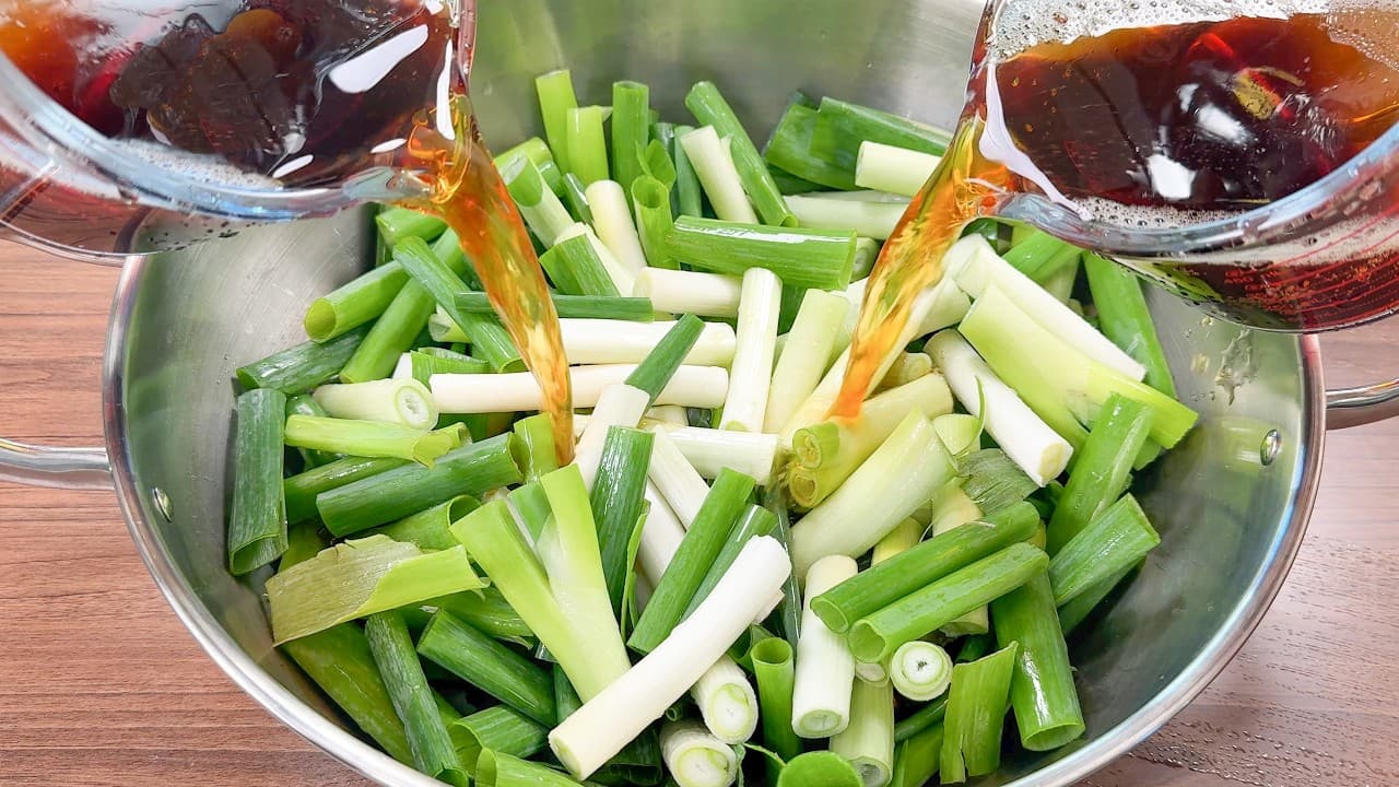 구운 대파 장아찌