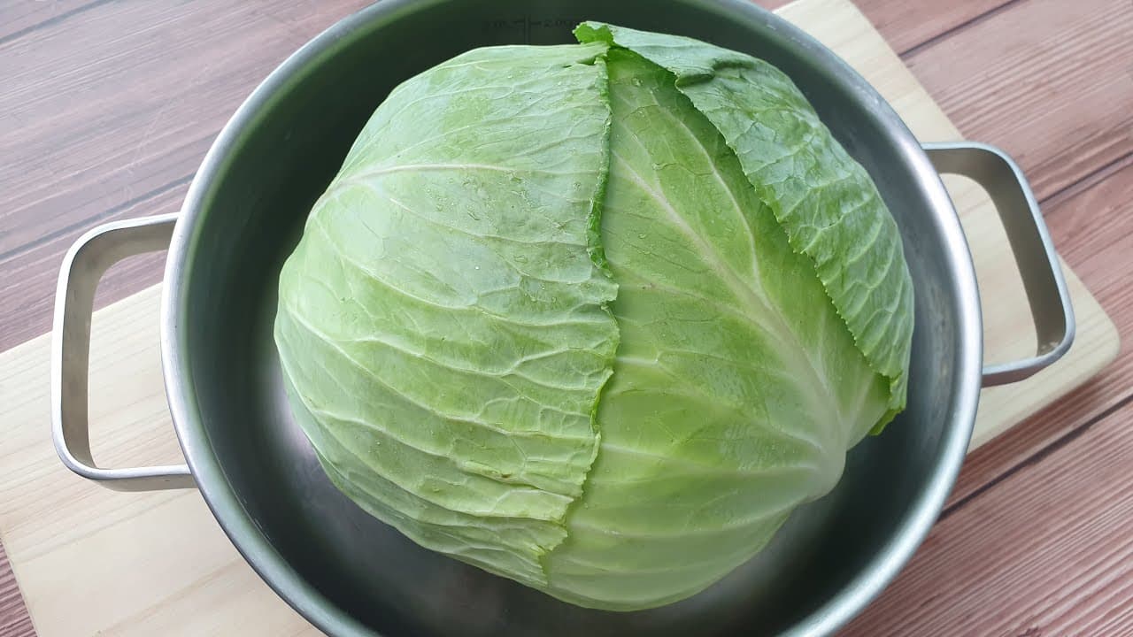 전자레인지 양배추찜