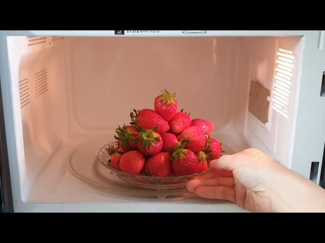 전자레인지 딸기잼