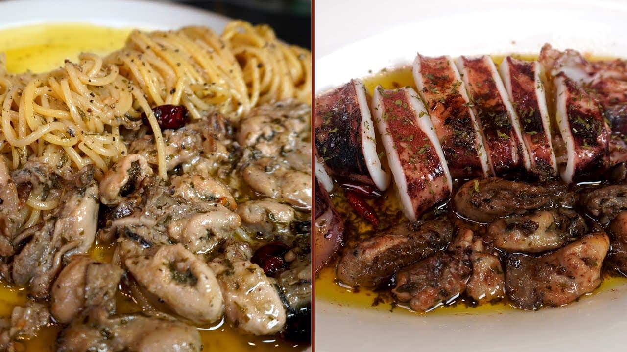 불기름 파스타 (뿔소라 오일 파스타)