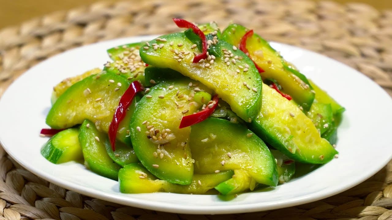 애호박 새우젓볶음