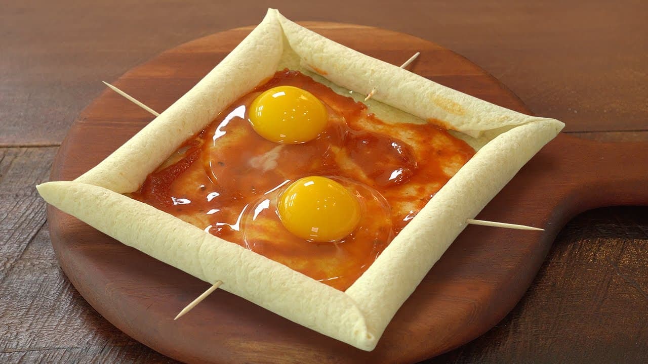 사각 또띠아 피자