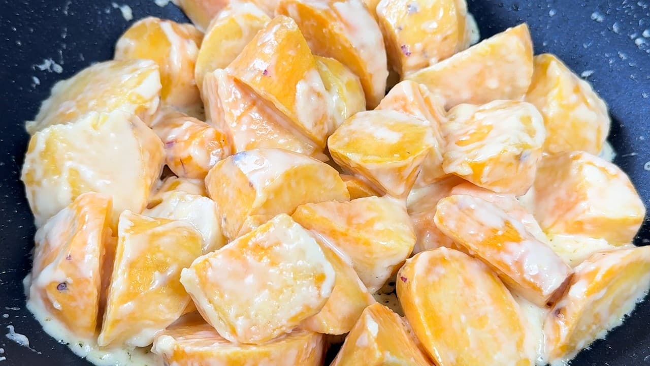 고구마 우유 조림