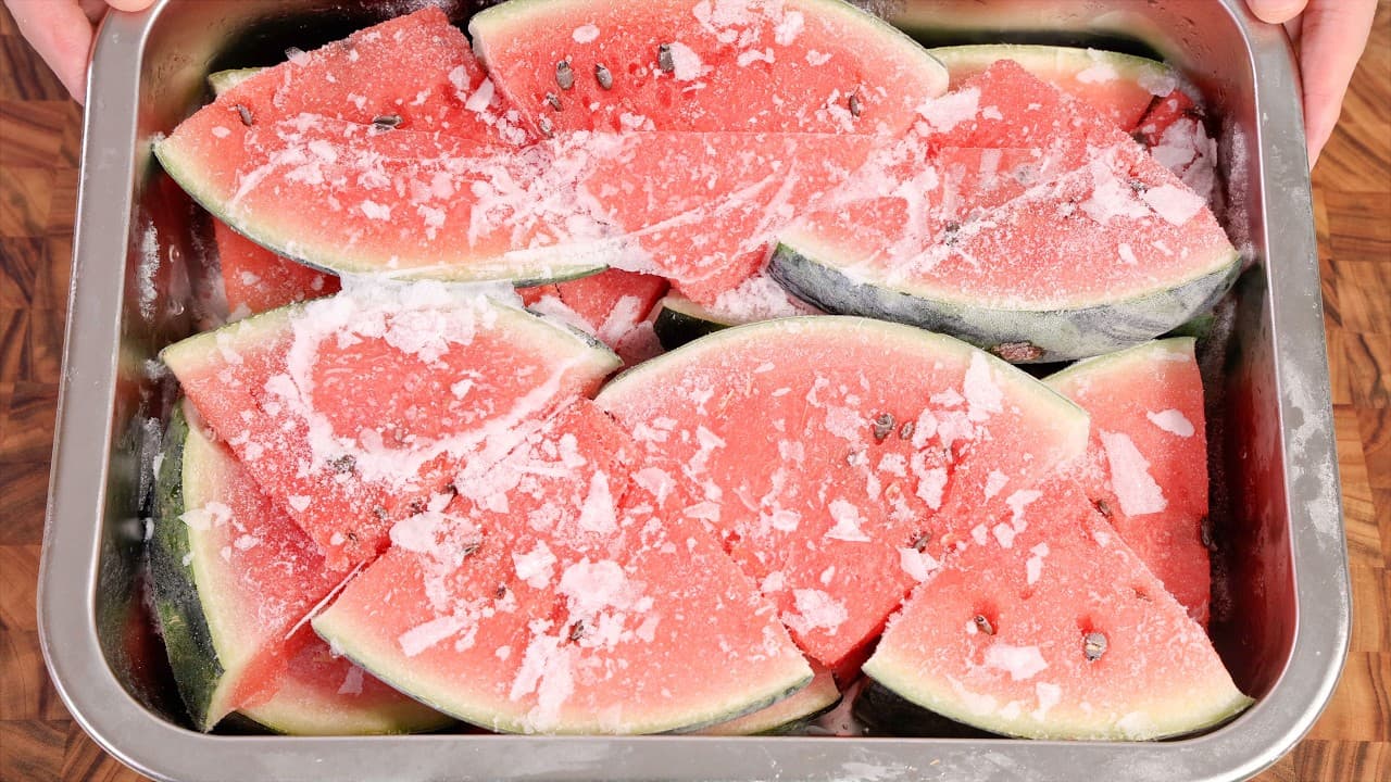 수박 스무디와 수박 셔벗