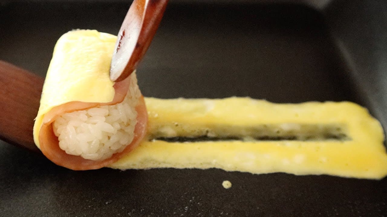 햄 계란 주먹밥 말이