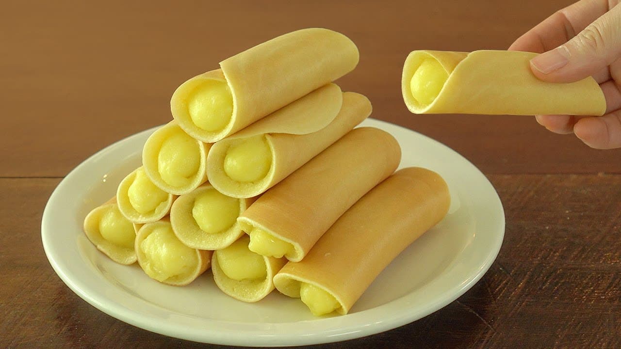 커스터드 롤케이크