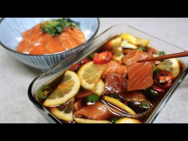 연어장과 연어덮밥