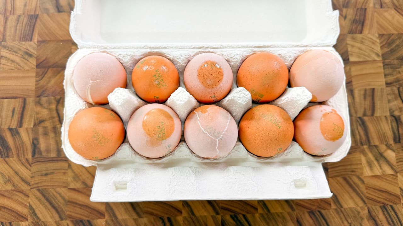 냉동 계란 요리 (계란 튀김 & 노른자 장)