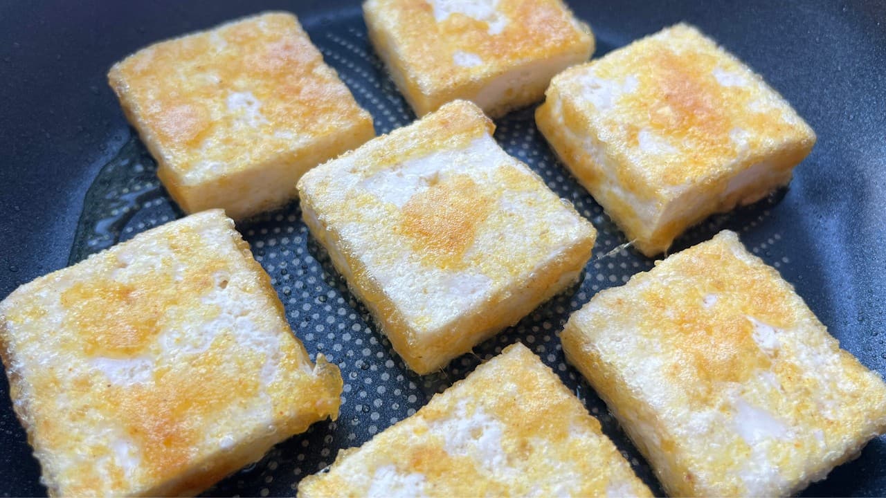 카레 두부 부침