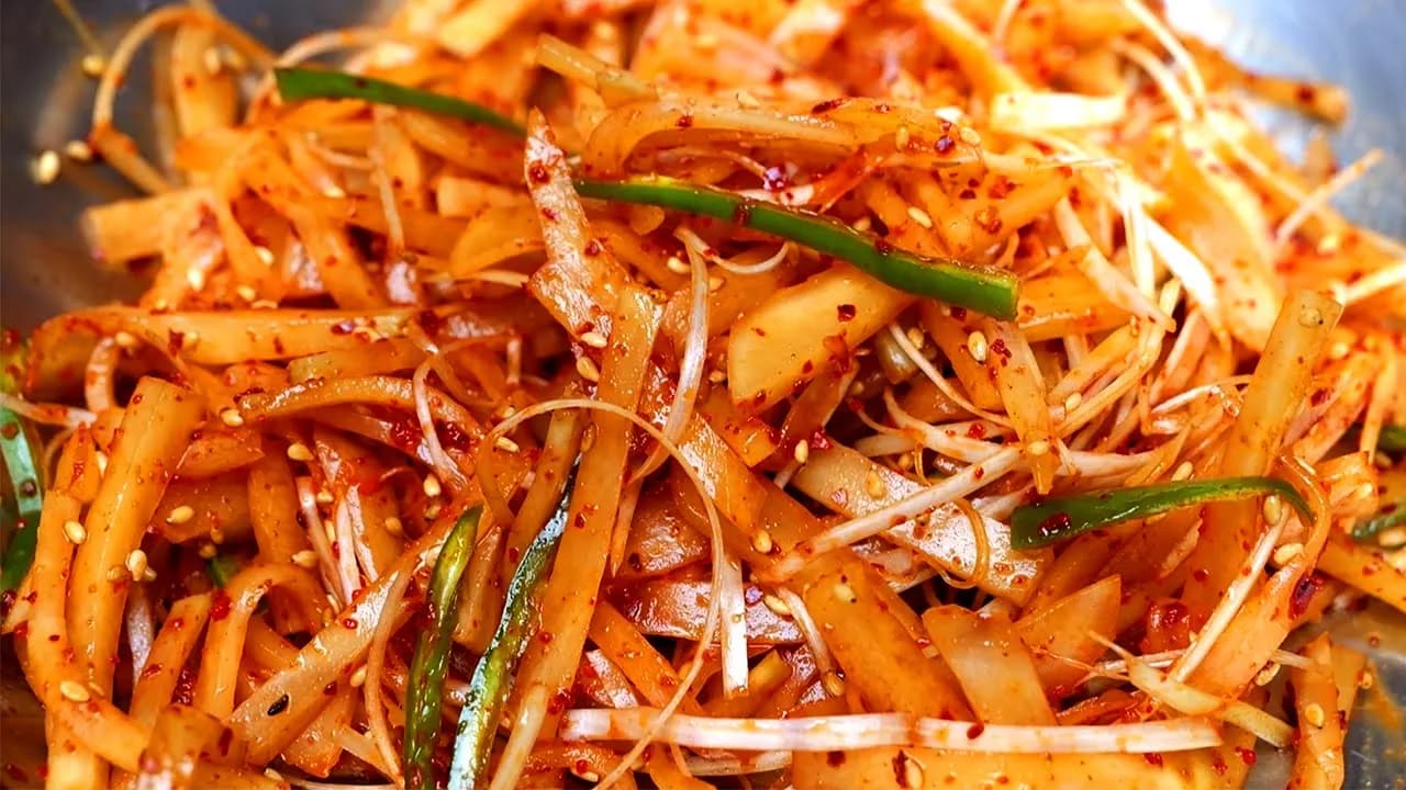 알타리김치 무침